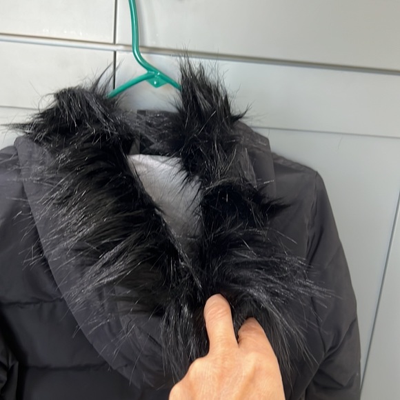 {GAP}Woman’s Sz M-Tall Black Primaloft Hooded Parka - Picture 8 of 10